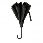 Omkeerbare paraplu van 23'' kleur zwart tweede weergave