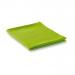 Te bedrukken microvezel handdoeken kleur limoen groen tweede weergave