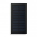 Solar powerbank met opdruk 8000 mAh kleur zwart tweede weergave