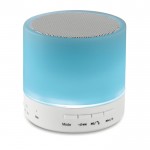 Ronde bluetooth speaker met LED kleur wit vierde weergave