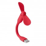 Draagbare USB-ventilator voor reclame kleur rood