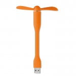 Draagbare USB-ventilator voor reclame kleur oranje derde weergave