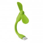 Draagbare USB-ventilator voor reclame kleur limoen groen