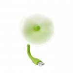 Draagbare USB-ventilator voor reclame kleur limoen groen derde weergave
