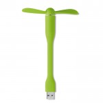 Draagbare USB-ventilator voor reclame kleur limoen groen vierde weergave