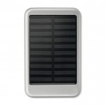 Promotie solar powerbank 4000 mAh kleur matzilver derde weergave
