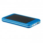 Promotie solar powerbank 4000 mAh kleur koningsblauw tweede weergave