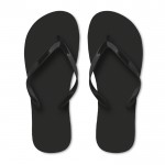Bedrukte slippers voor merkpromotie kleur zwart