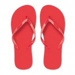 Bedrukte slippers voor merkpromotie kleur rood