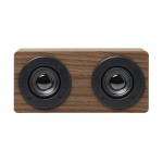Stijlvolle houten speaker voor reclame kleur donker hout tweede weergave