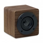 Goedkope houten speaker met logo kleur donker hout