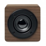 Goedkope houten speaker met logo kleur donker hout derde weergave