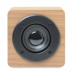Goedkope houten speaker met logo kleur hout tweede weergave