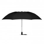 Moderne opvouwbare paraplu met logo kleur zwart derde weergave