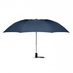 Moderne opvouwbare paraplu met logo kleur blauw derde weergave