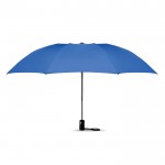 Moderne opvouwbare paraplu met logo kleur koningsblauw derde weergave