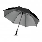 Opvallende paraplu voor bedrijven kleur zwart