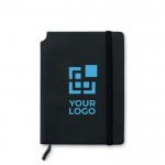A5-formaat notitieboekje met slappe kaft weergave met jouw bedrukking
