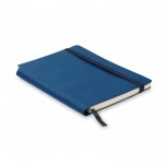 A5-formaat notitieboekje met slappe kaft kleur blauw