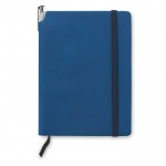 A5-formaat notitieboekje met slappe kaft kleur blauw tweede weergave