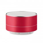 Stijlvolle bluetooth speaker met logo kleur rood