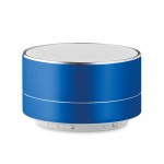 Stijlvolle bluetooth speaker met logo kleur koningsblauw