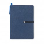 Schrijfset met A5-notitieboekje voor reclame kleur blauw tweede weergave