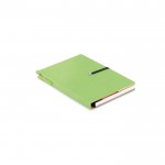 Schrijfset met A5-notitieboekje voor reclame kleur groen