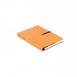 Schrijfset met A5-notitieboekje voor reclame kleur oranje