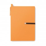 Schrijfset met A5-notitieboekje voor reclame kleur oranje tweede weergave