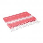 Handdoek voor promotioneel gebruik kleur rood tweede weergave