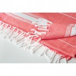 Handdoek voor promotioneel gebruik kleur rood derde weergave