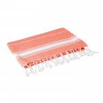 Handdoek voor promotioneel gebruik kleur oranje tweede weergave