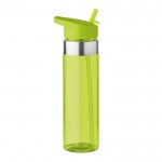 Tritan drinkfles met mondstuk en logo kleur limoen groen