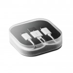 USB-adapter in doosje voor reclame kleur zwart
