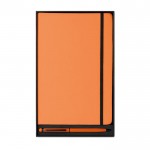 A5-notitieboekje met pen voor reclame kleur oranje derde weergave