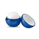 Lippenbalsem in ovalen doosje kleur blauw