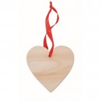 Kerstboomhanger met logo hartjesvorm eerste weergave