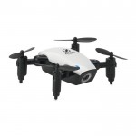 Drone met camera voor klanten kleur wit vierde weergave met logo