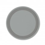 Goedkope ronde draadloze oplader kleur grijs derde weergave