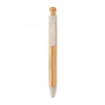 Bamboe pen met klikmechanisme kleur beige