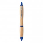 Klassieke houten pen om te bedrukken kleur koningsblauw