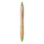 Klassieke houten pen om te bedrukken kleur limoen groen