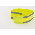 Sportieve armband van lycra kleur geel tweede weergave