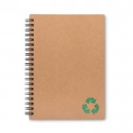 Ecologisch notitieboekje om te bedrukken kleur groen