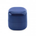Balletje lippenbalsem in plastic doosje kleur blauw tweede weergave