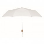 Opvouwbare paraplu voor bedrijven, 21” kleur wit