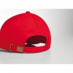 Hoge kwaliteit cap met logo kleur rood tweede weergave
