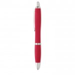 Eco pen met huls van tarwestro kleur rood tweede weergave