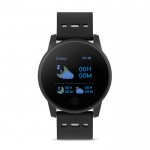Smartwatch met logo kleur grijs derde weergave